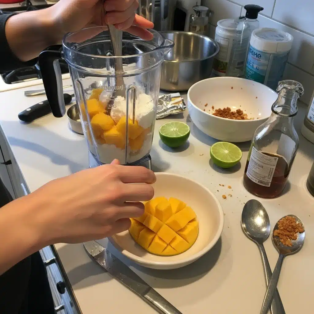 Mango Coconut Ice Cream Bars (No Machine)