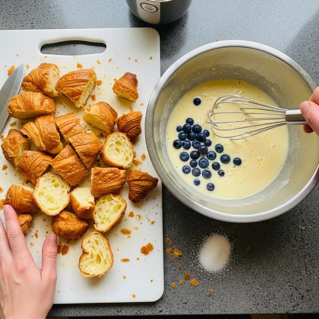 Blueberry Cream Cheese Croissant BakeBlueberry Cream Cheese Croissant Bake