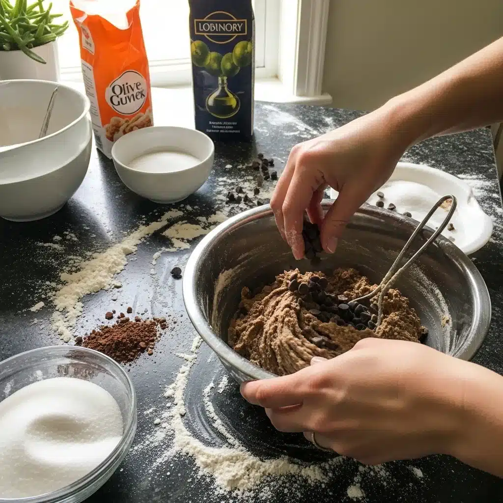 Chocolate Olive Oil Soft Cookies