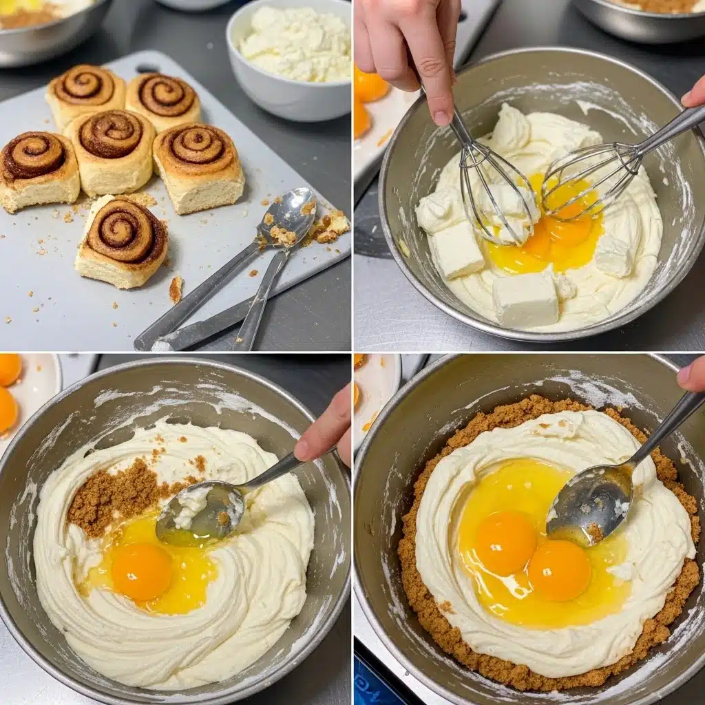 Cinnamon Roll Cheesecake Hybrid