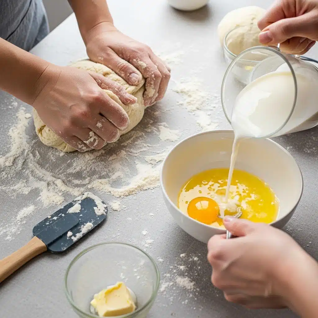 chewy mochi donuts recipe with step by step instructions
