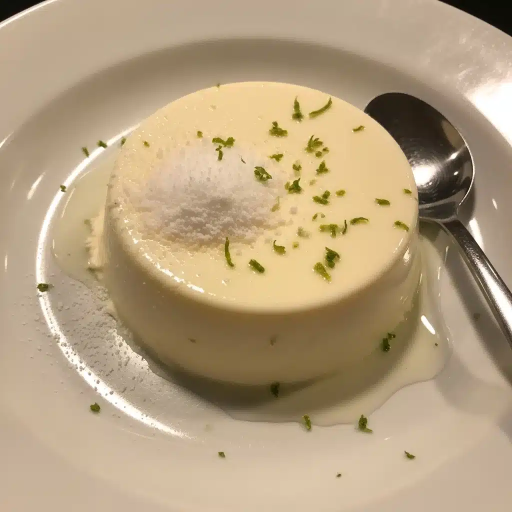 Coconut Lime Panna Cotta