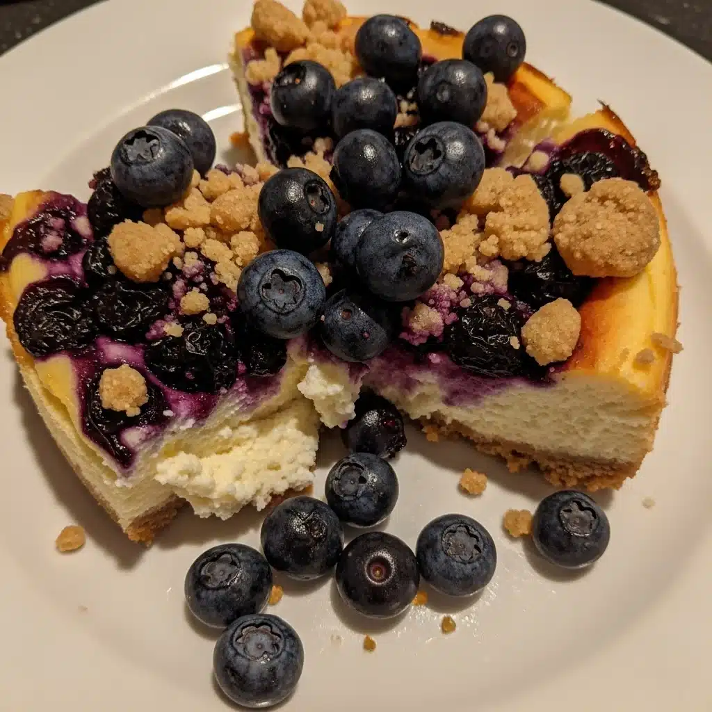 Blueberry Crumble Cheesecake
