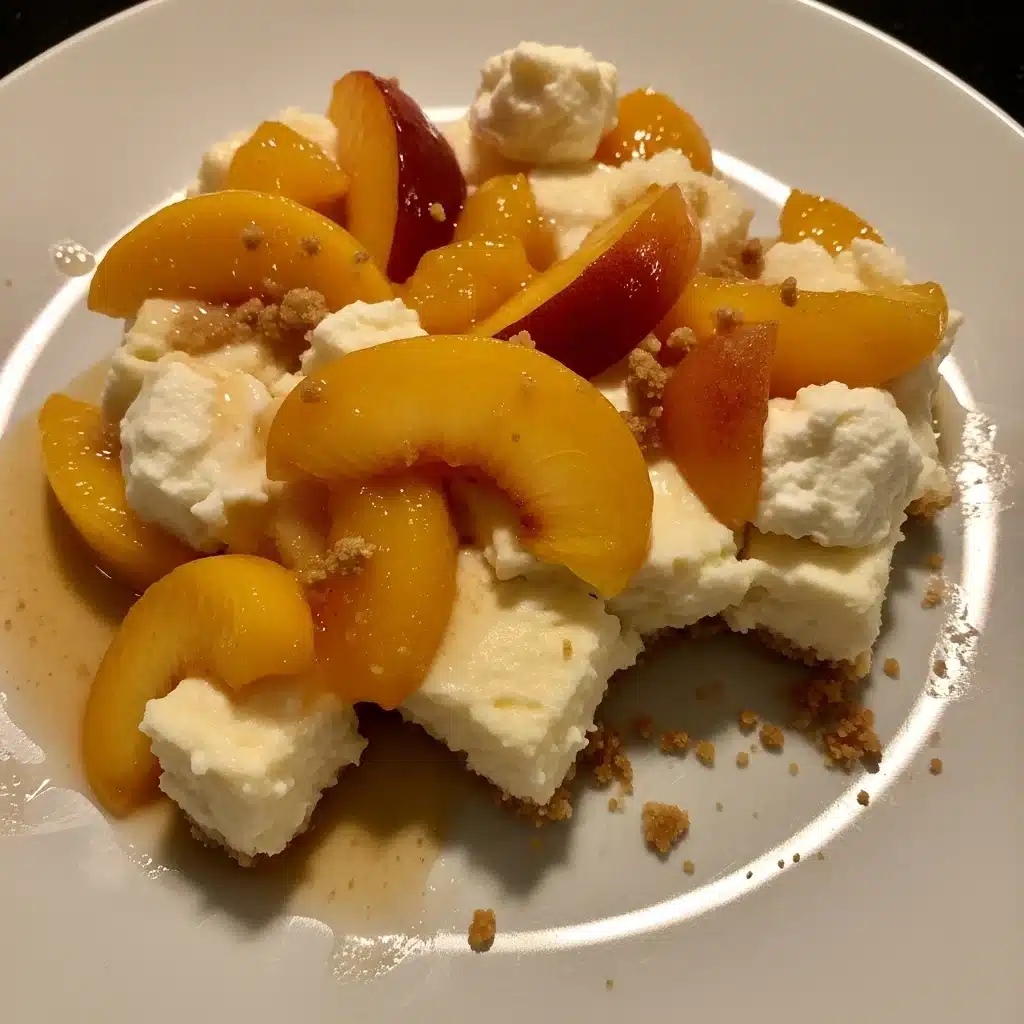 Peach Cobbler Cheesecake