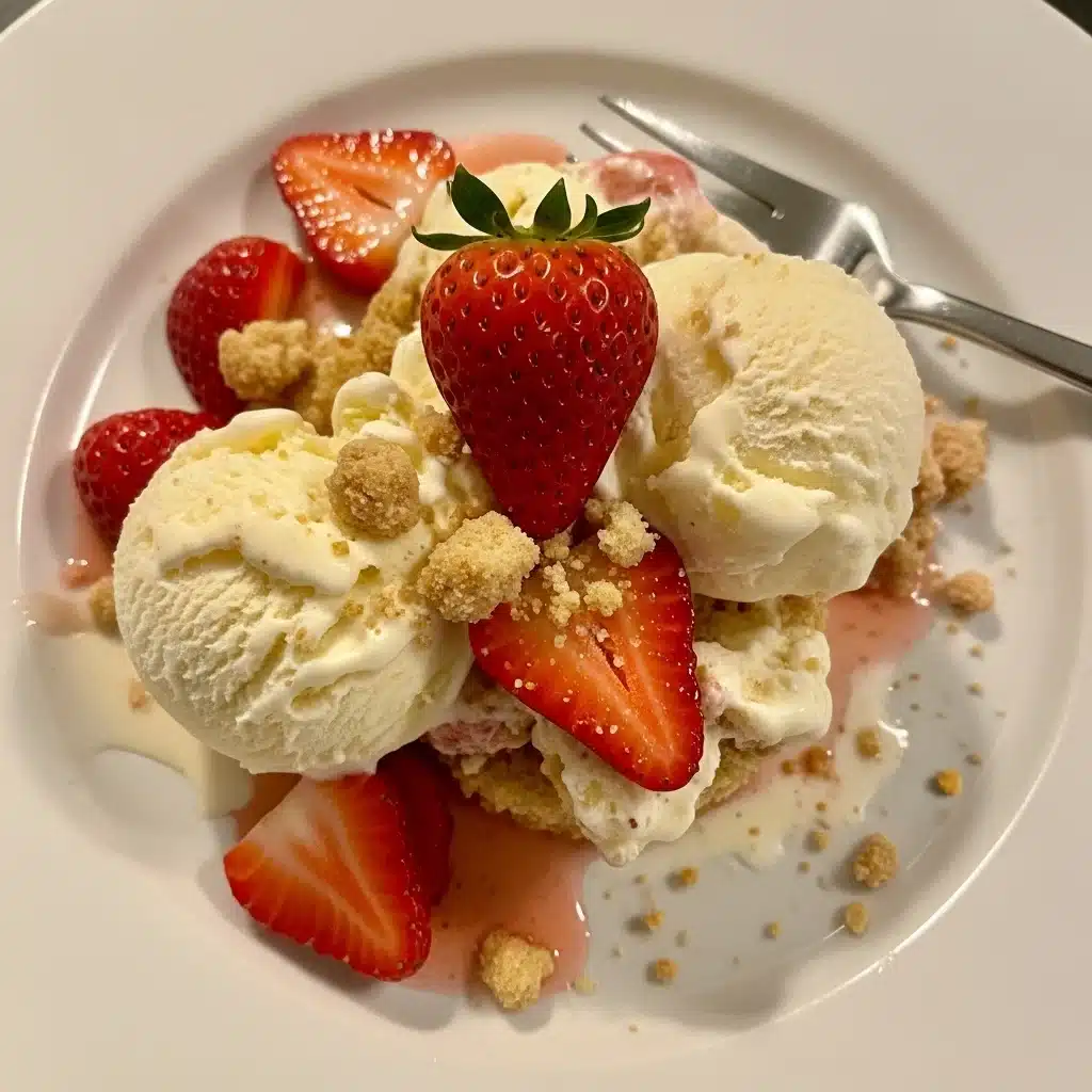 Strawberry Shortcake Ice Cream Cake