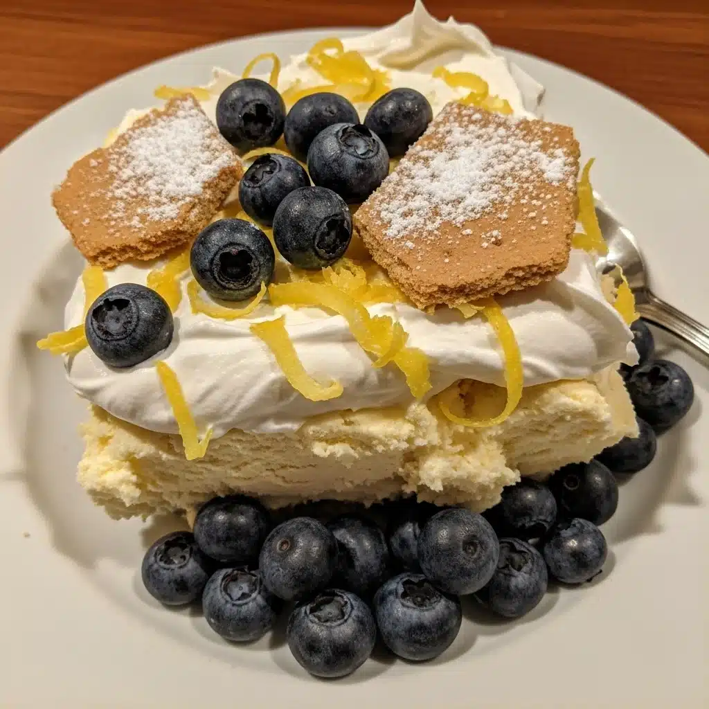 Lemon Blueberry Icebox Cake