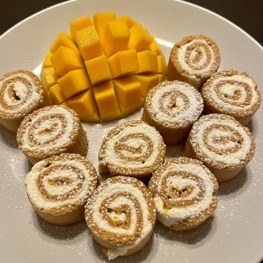 No-Bake Mango Cheesecake Rolls
