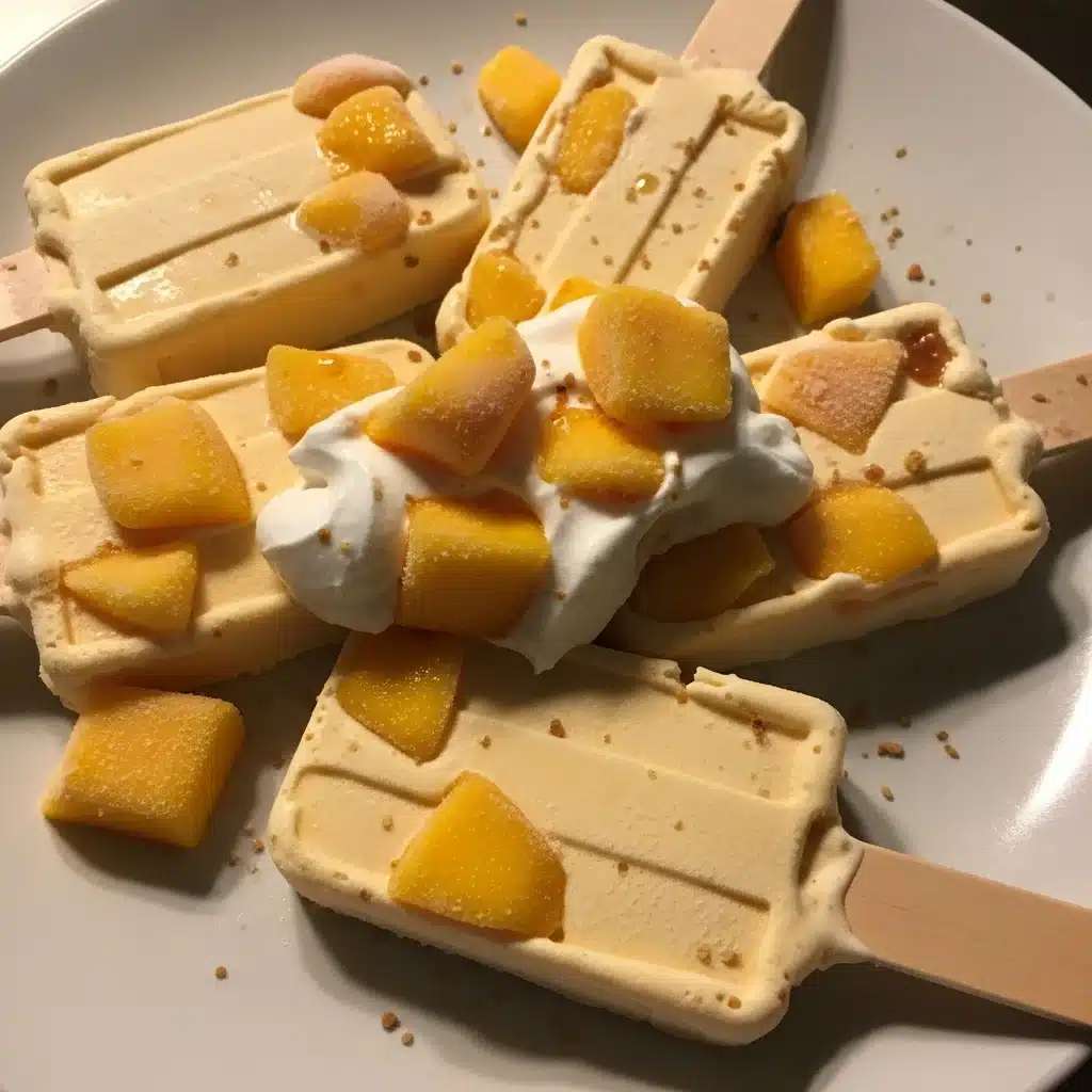Mango Coconut Ice Cream Bars (No Machine)