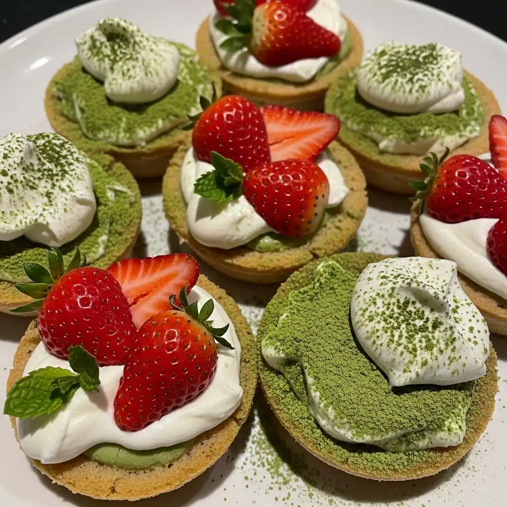 Strawberry Matcha Tiramisu Cups