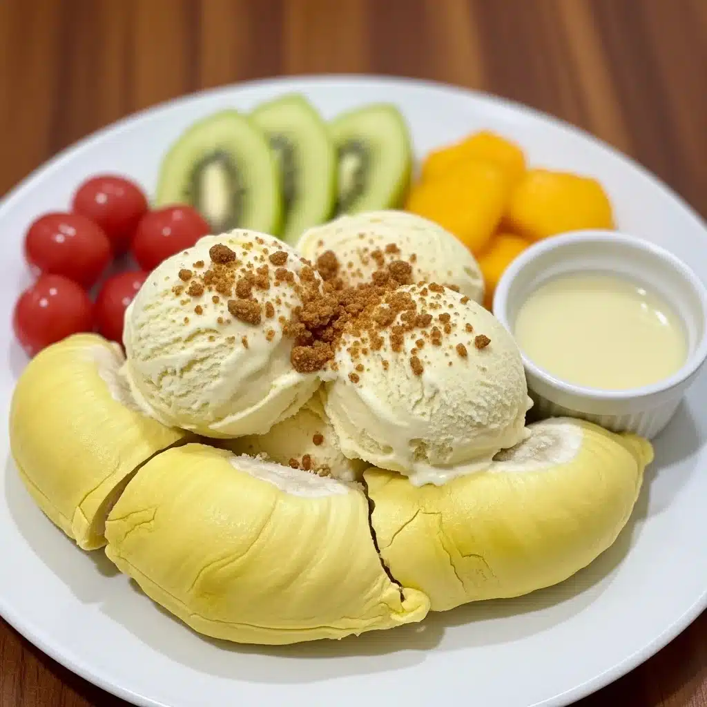 homemade durian ice cream recipe for dessert lovers